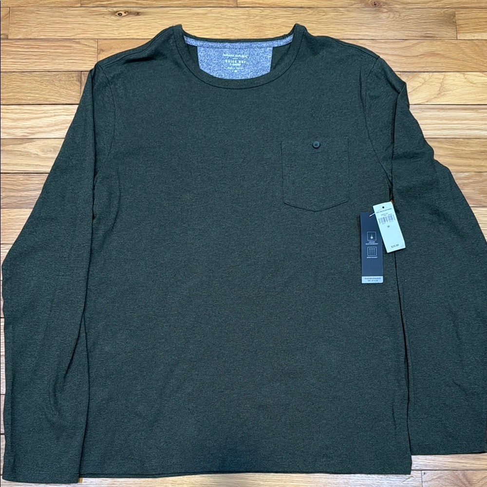 Banana Republic Dark Green Long Sleeve Tee